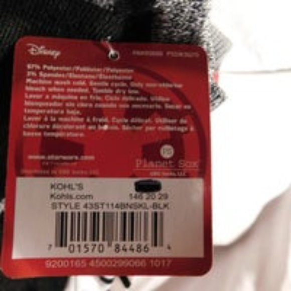 Disney Star Wars Anklet Socks 5 Pack NEW - Picture 8 of 8